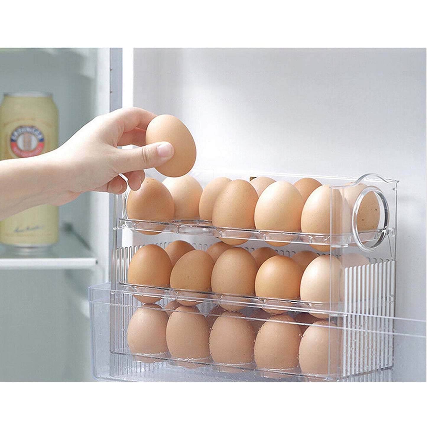 3-Layer Egg Storage Organizer for Refrigerators