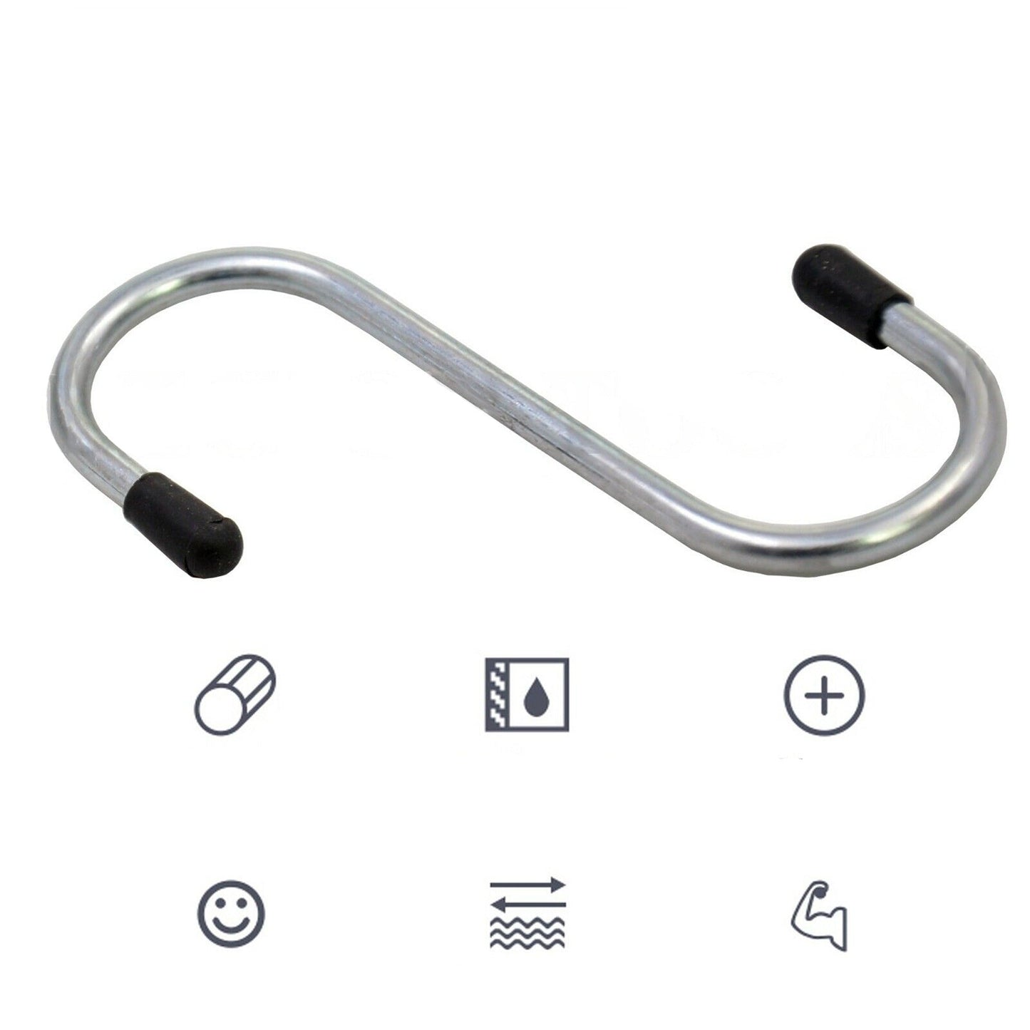 100mm Steel S Shape Kitchen Rack Clothes Hanging Plant Hooks