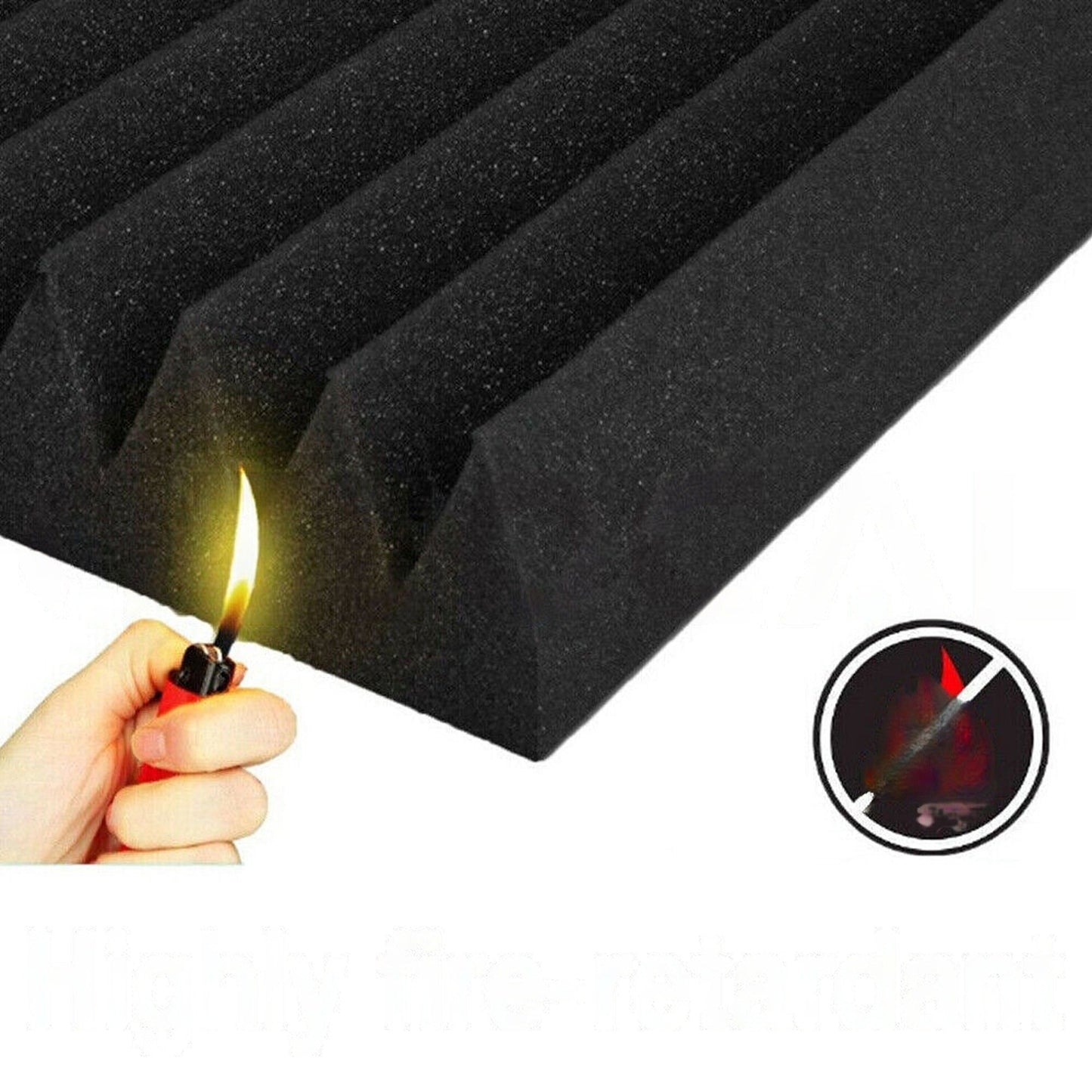 Karaoke Studio Acoustic Foam Panels Sound Absorption Proofing 12pcs