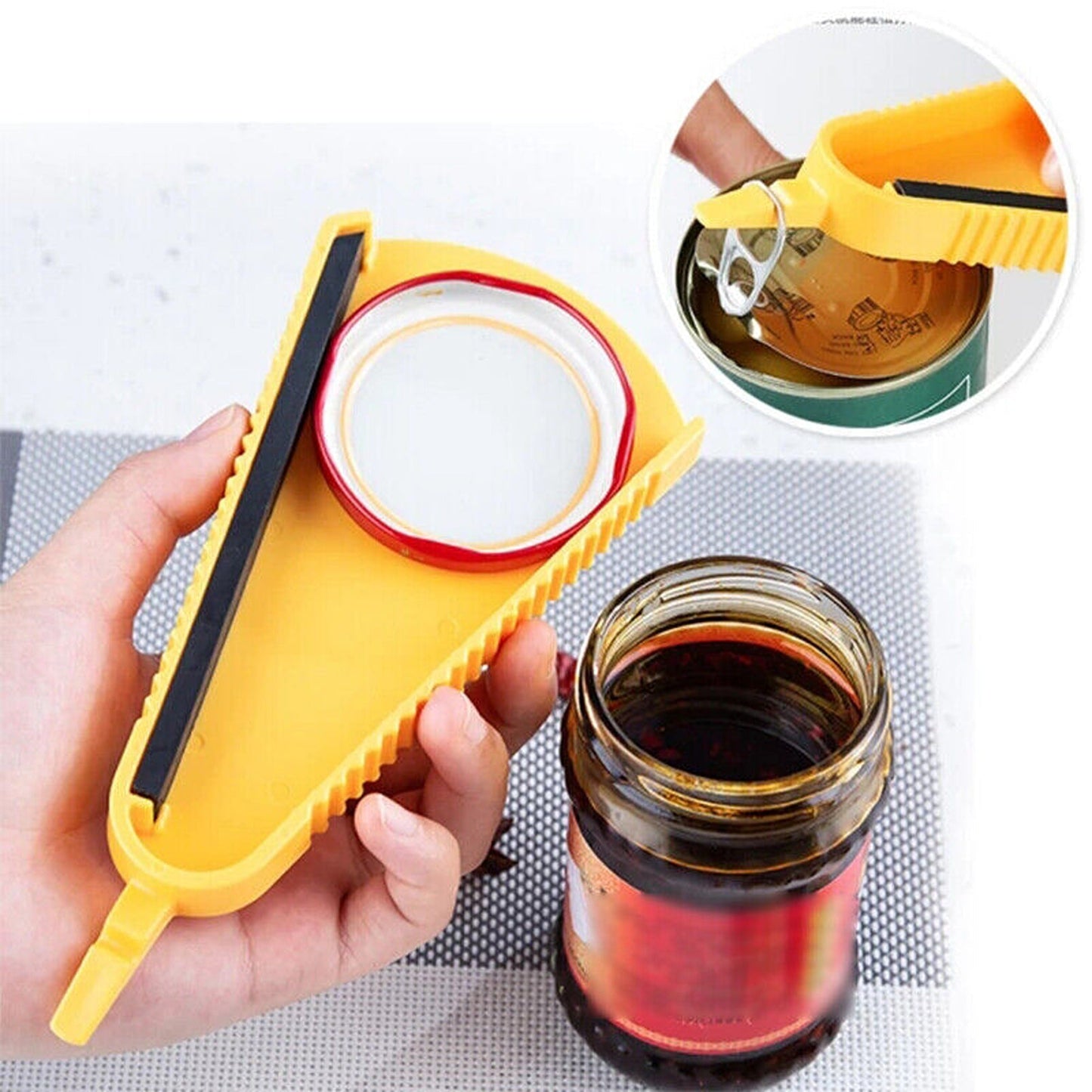 Multipurpose Adjustable Jar and Bottle Opener for Seniors