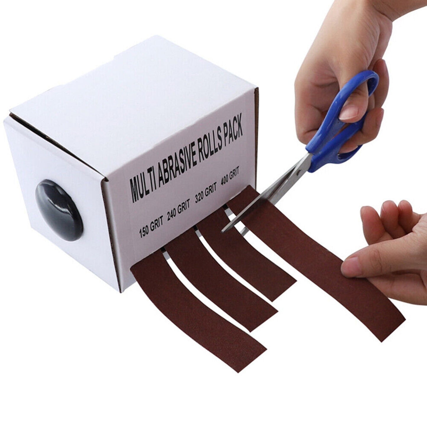 Metalwork Sandpaper Roll with Handy Dispenser Emery Cloth Kit