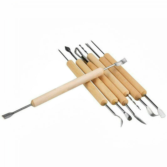 11pcs Pottery Sculpture Tools Clay Carving Set DIY Polymer