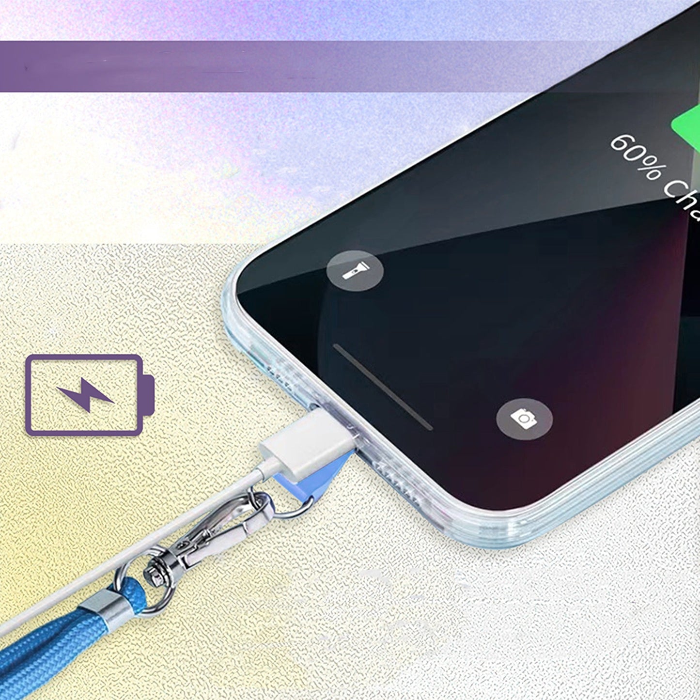 Adjustable Universal Mobile Phone Lanyard for iPhone and Samsung