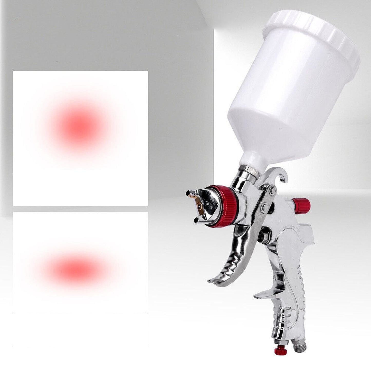 Gravity Feed HVLP Spray Gun with 3 Nozzles for Auto Painting