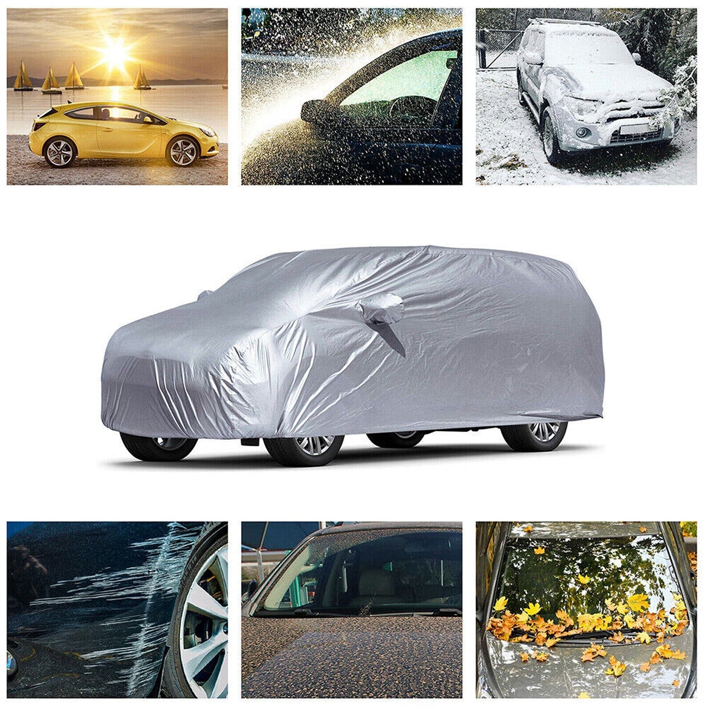 Universal SUV Auto Cover Waterproof Indoor and Outdoor Protection
