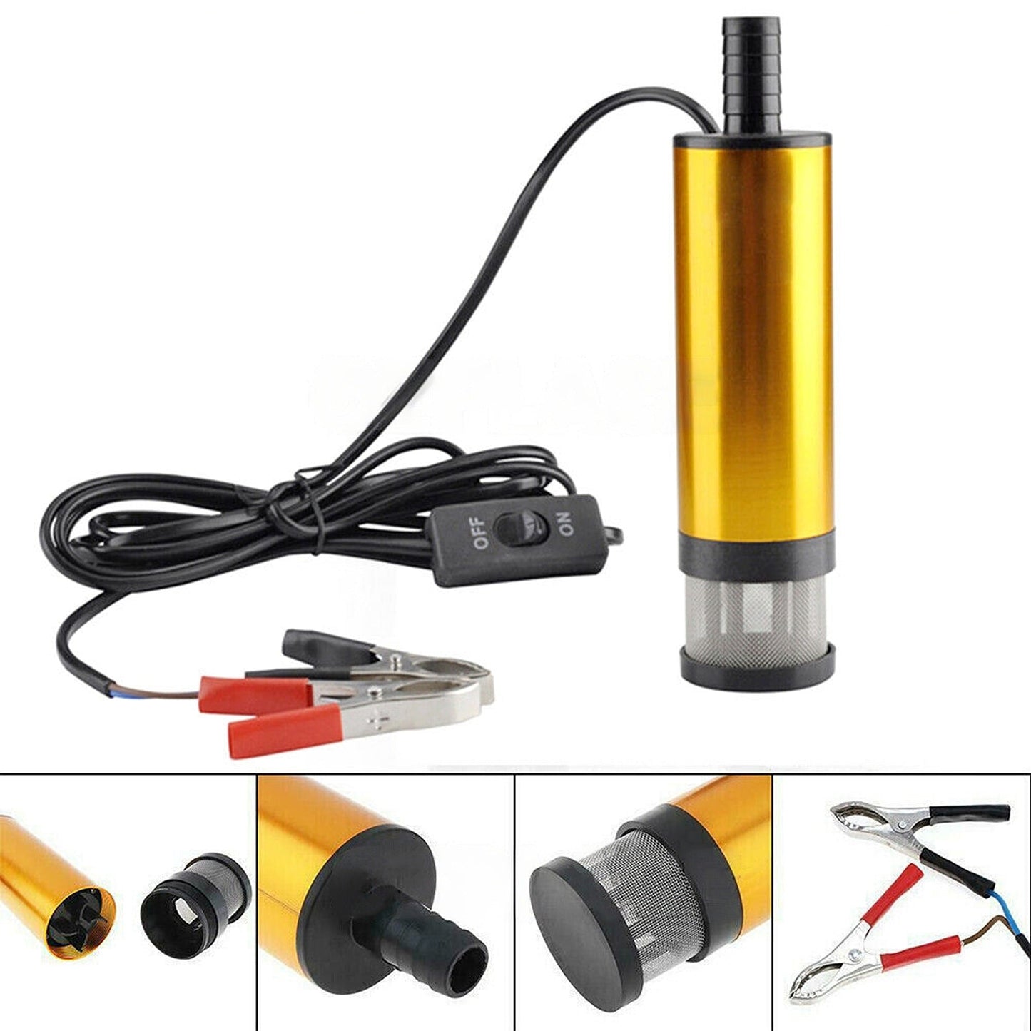 Submersible Diesel Fuel Water Oil Transfer Pump Auto Electric for Camping Truck