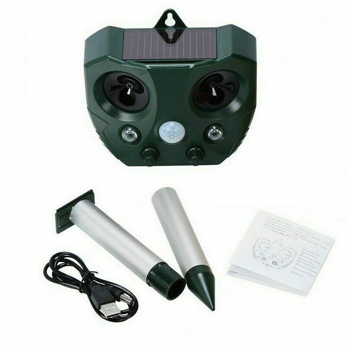 Solar Powered Animal Repeller for Birds Rats and Possums with Motion Sensor