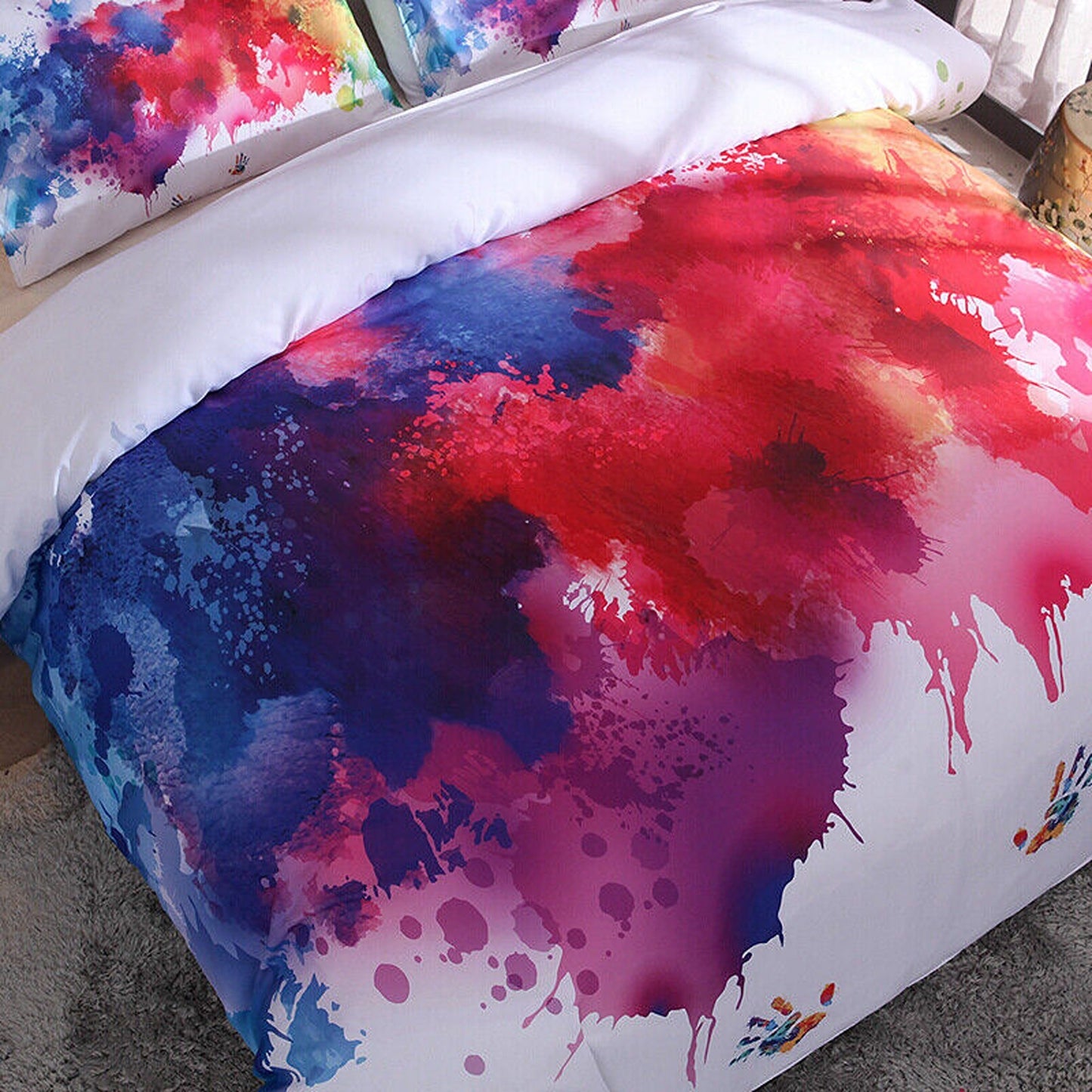 DIY Bedding Set with Pillowcases Soft Quilt Duvet Cover Set for Queen King Bed