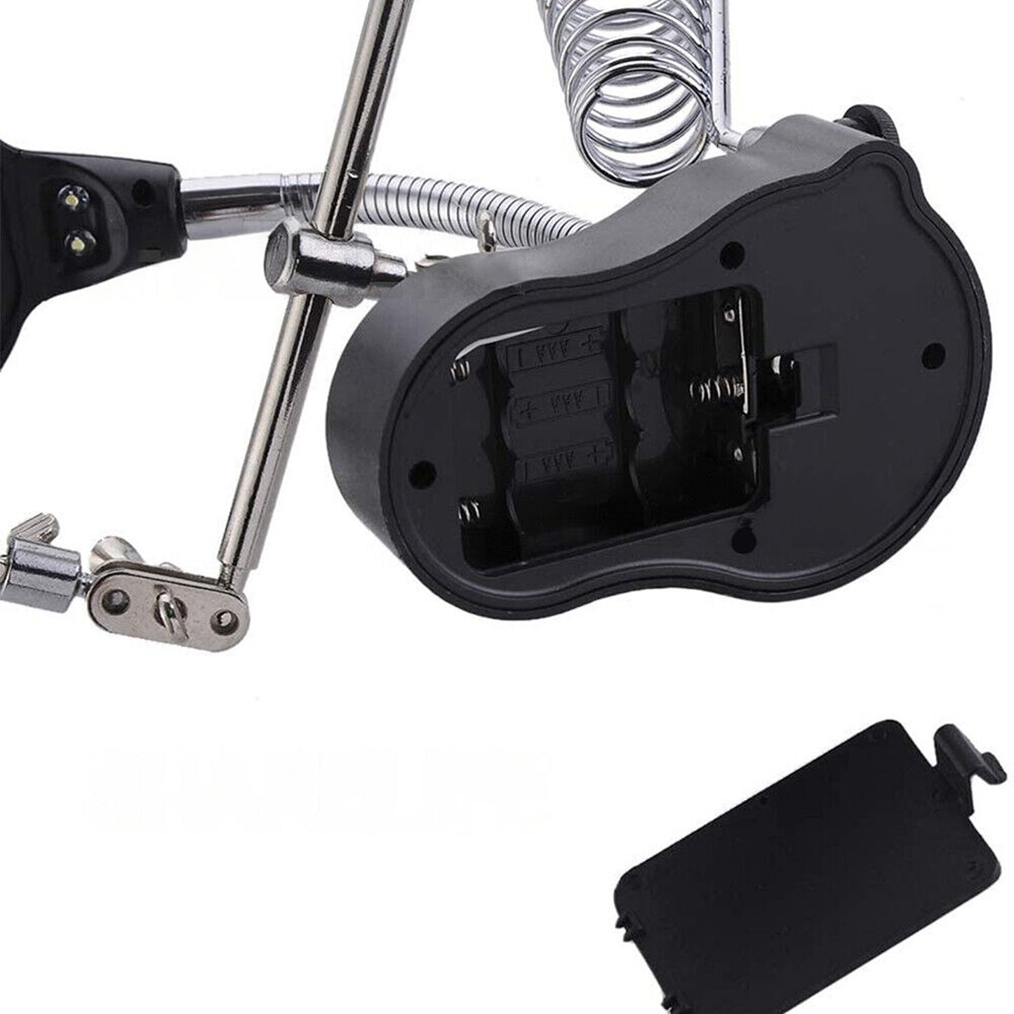 Helping Hand Soldering Iron Stand Holder Magnifier Third Hand Station with LED