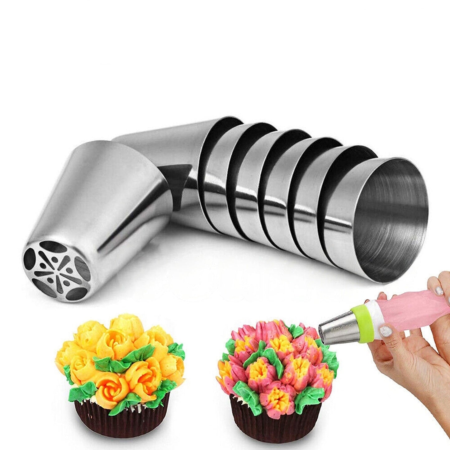 32pcs Flower Decorating Russian Icing Piping Nozzles Pastry Tools Set