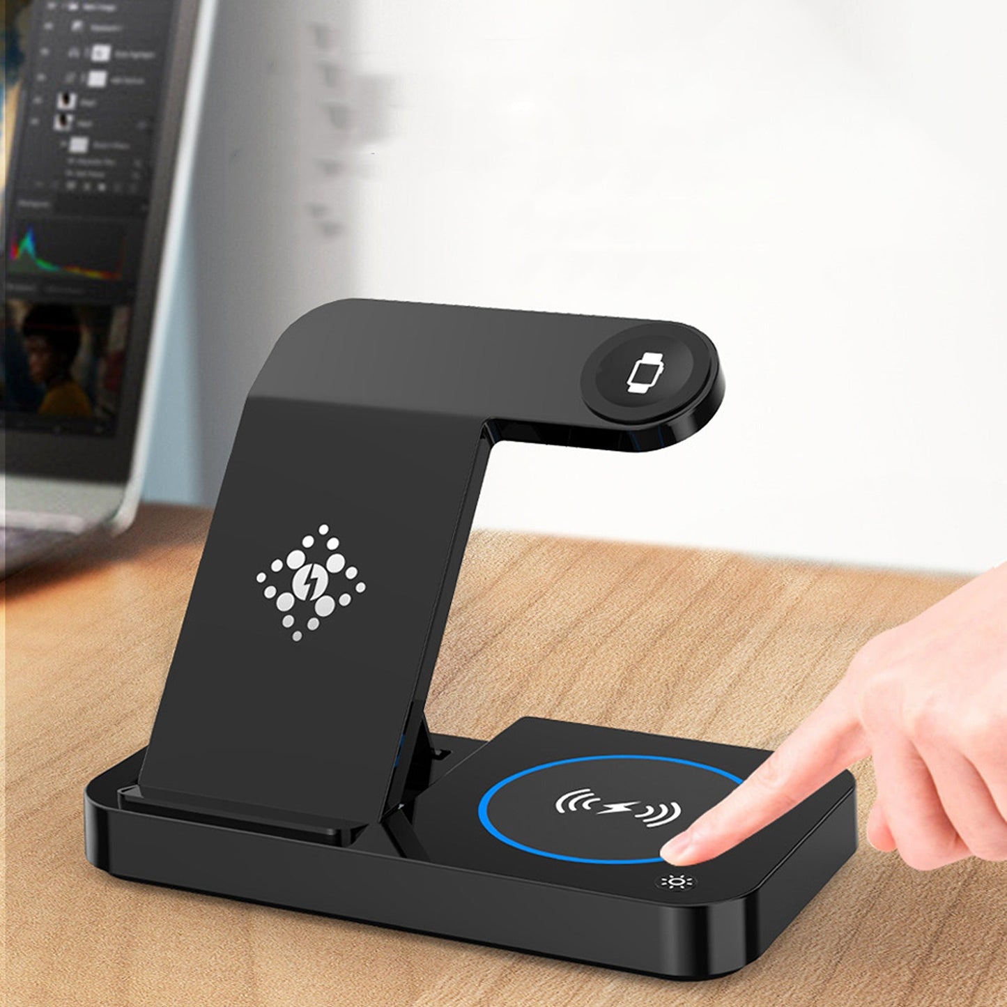 3 in 1 Fast Wireless Charger Station Dock for Apple iPhone 14 Pro 13 12 Watch