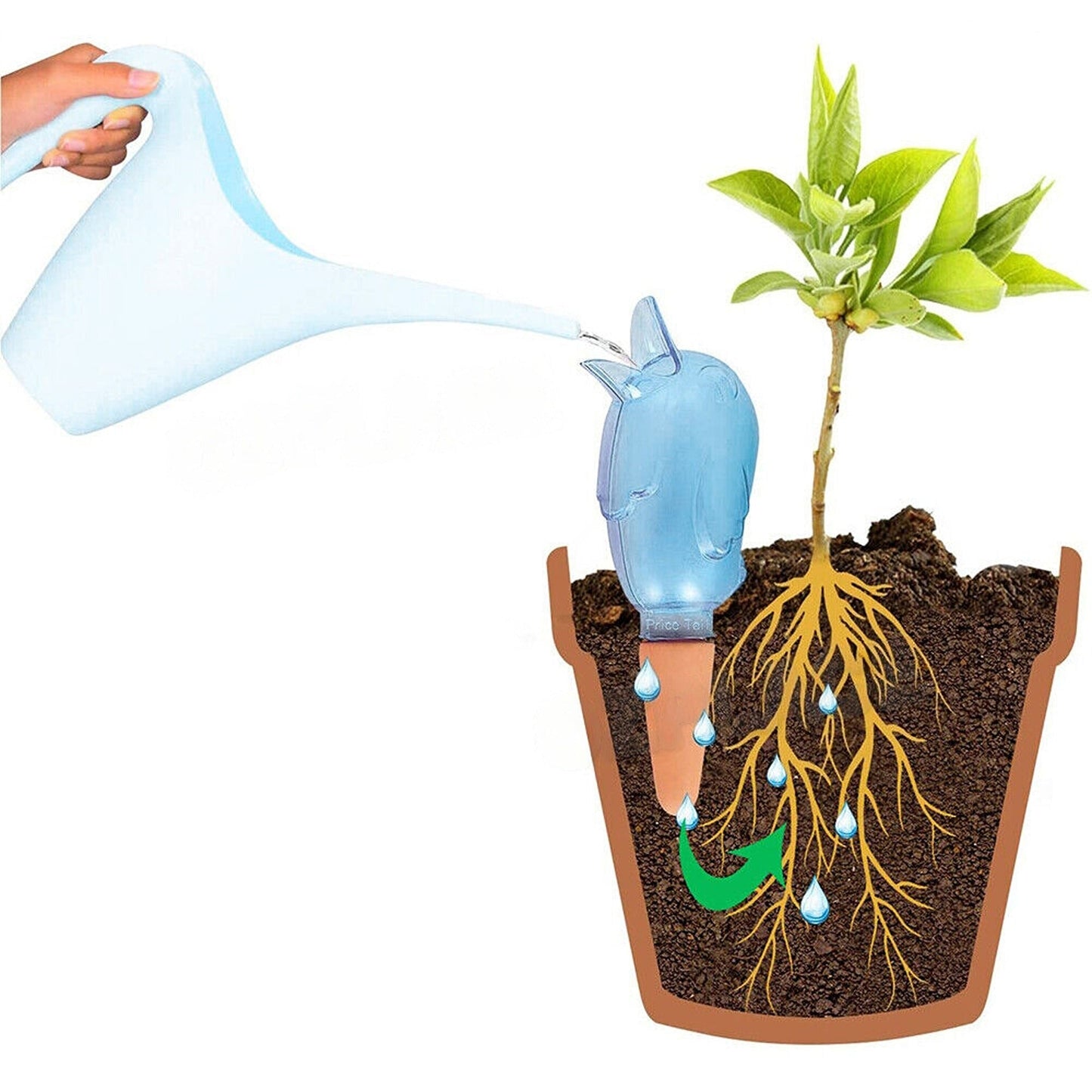 4pcs Bird Shaped Self Watering Spikes Plant Irrigation Garden Waterer