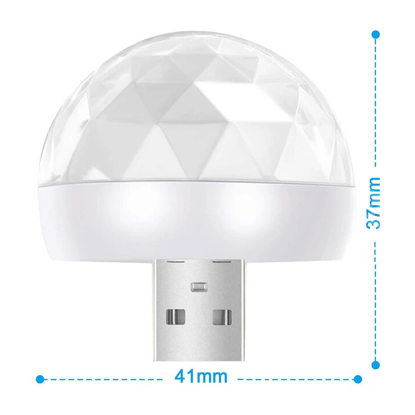 Portable LED Strobe Lamp Mini USB Disco Ball Party Light for DJ Stage