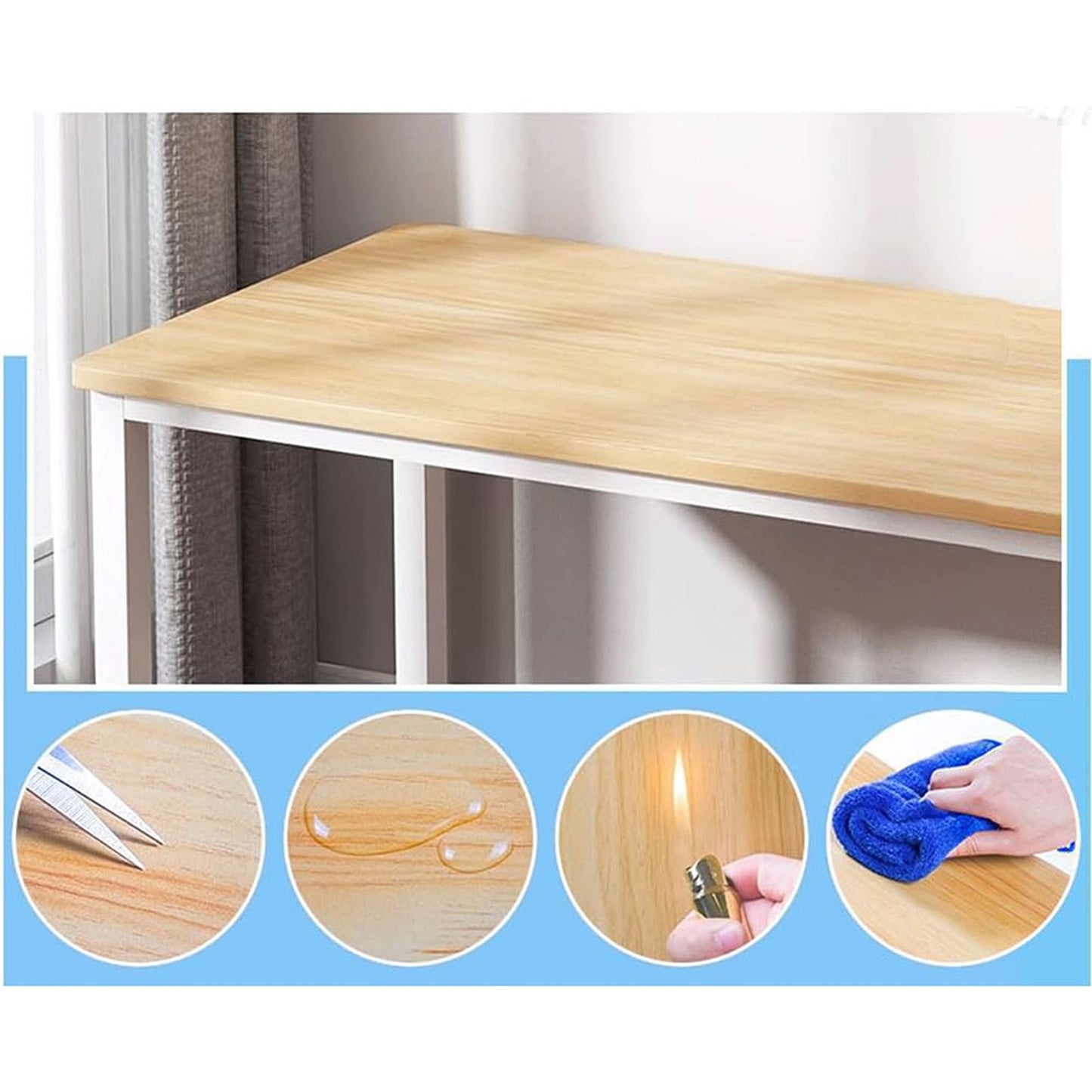 Home Office Study Desk with Computer Storage Writing and Laptop Table