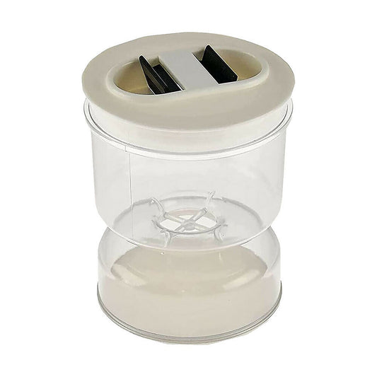 Dry and Wet Food Dispensing Storage Jar with Hourglass Design