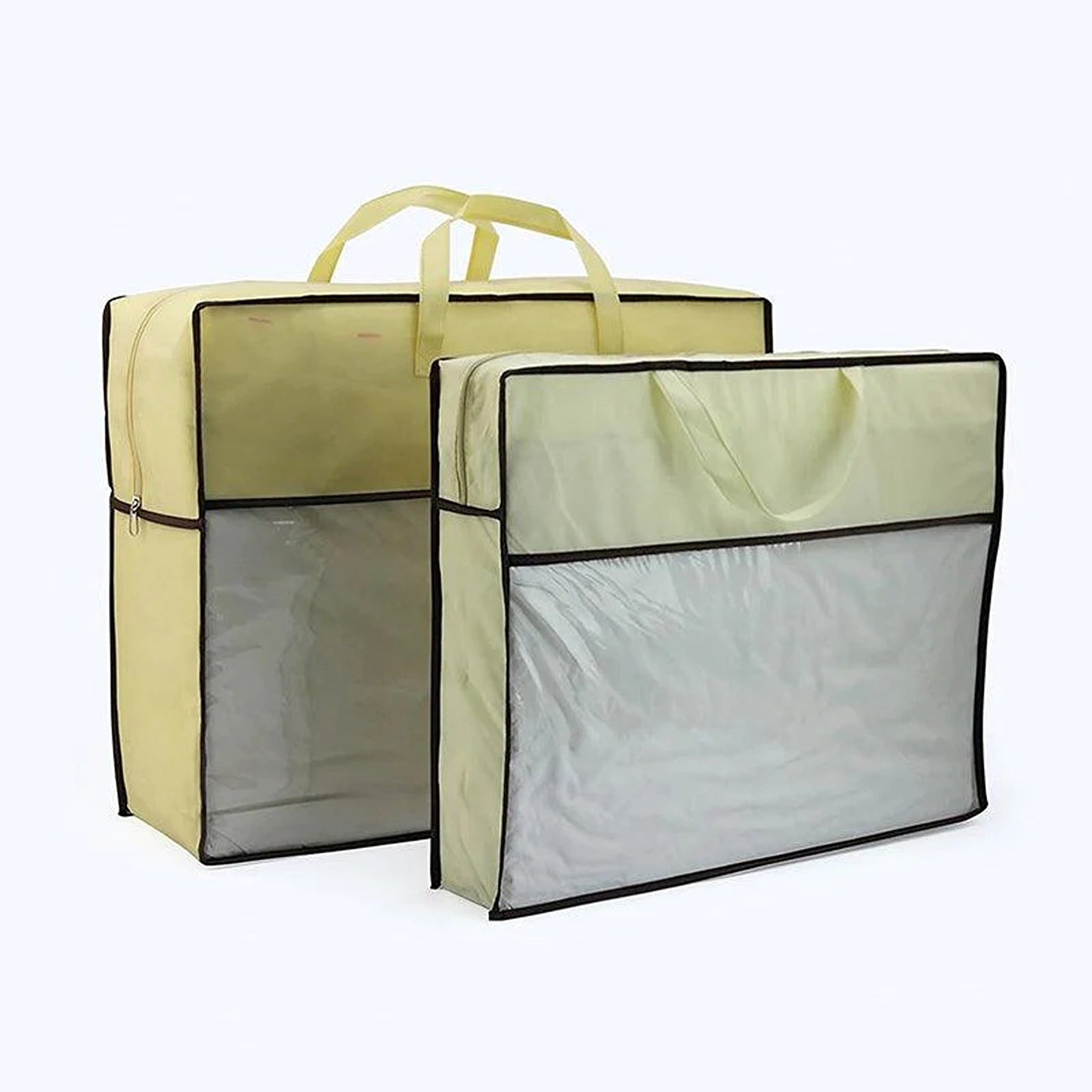 5pcs Non-Woven Dustproof Storage Bags for Pillows and Quilts Zipper