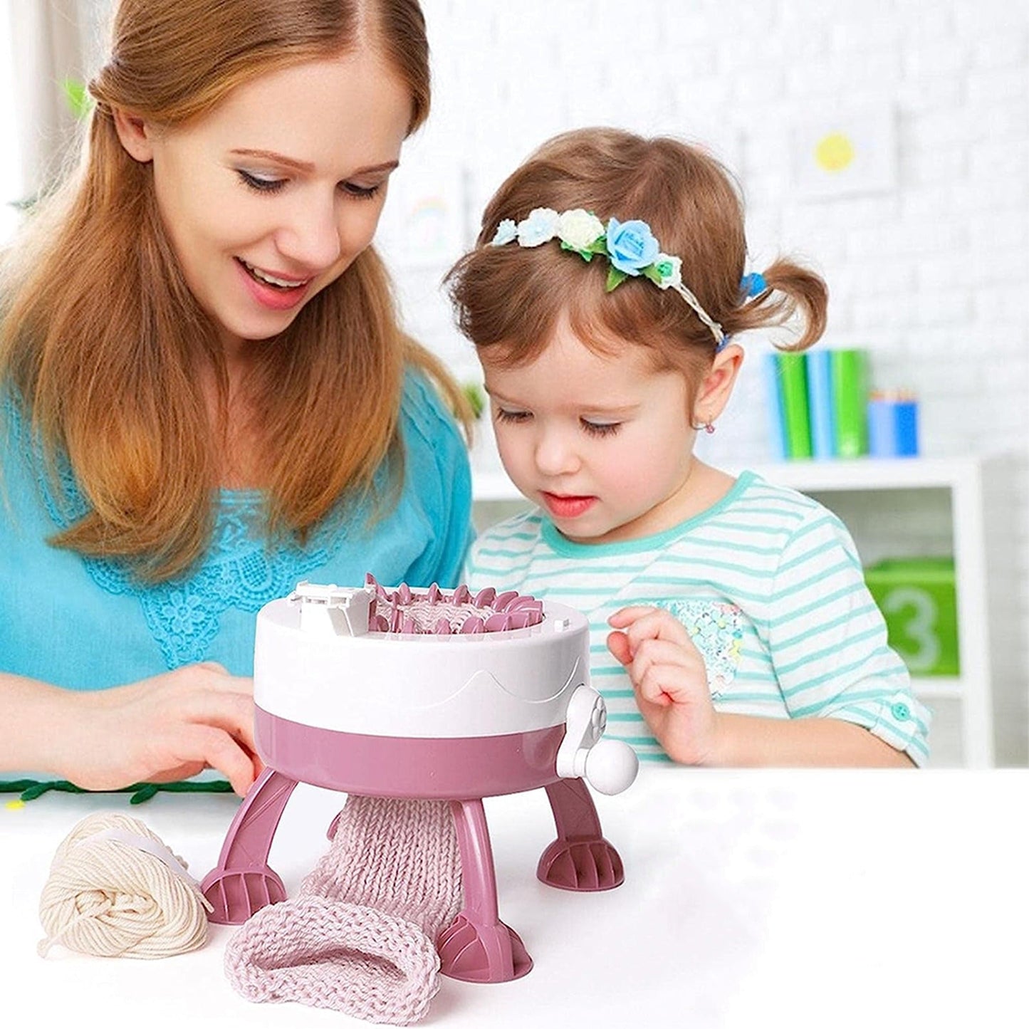 Children Smart Knitting Loom Machine Set DIY Kit for Socks and Hats