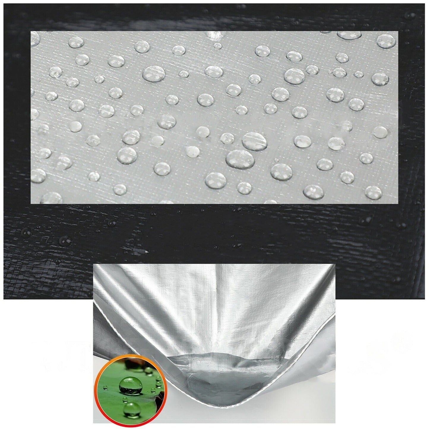 130GSM Heavy Duty Waterproof Camping Poly Tarpaulin Tarp Cover Sheet