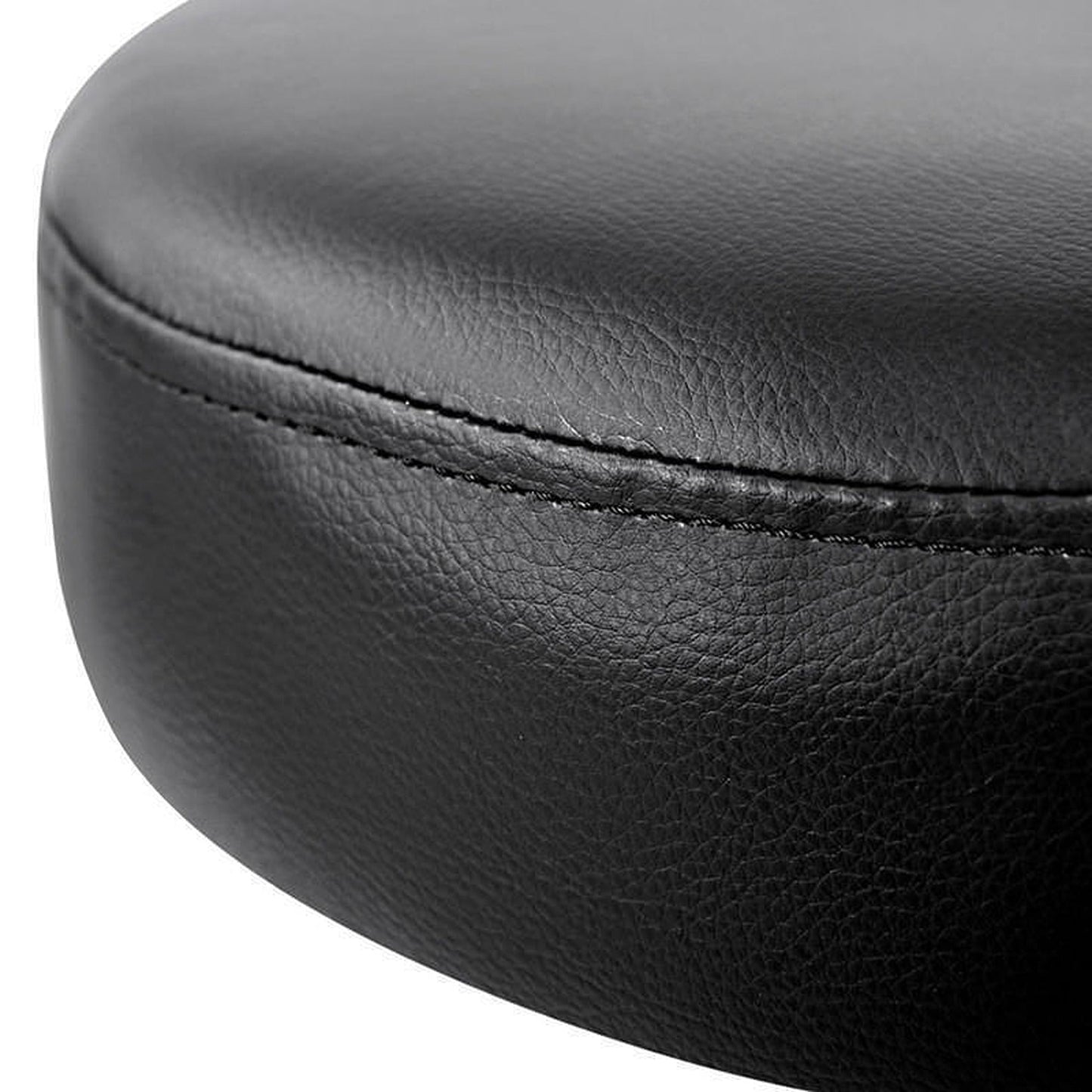 Swivel Black Barber Stool Round PU Leather Salon Chair