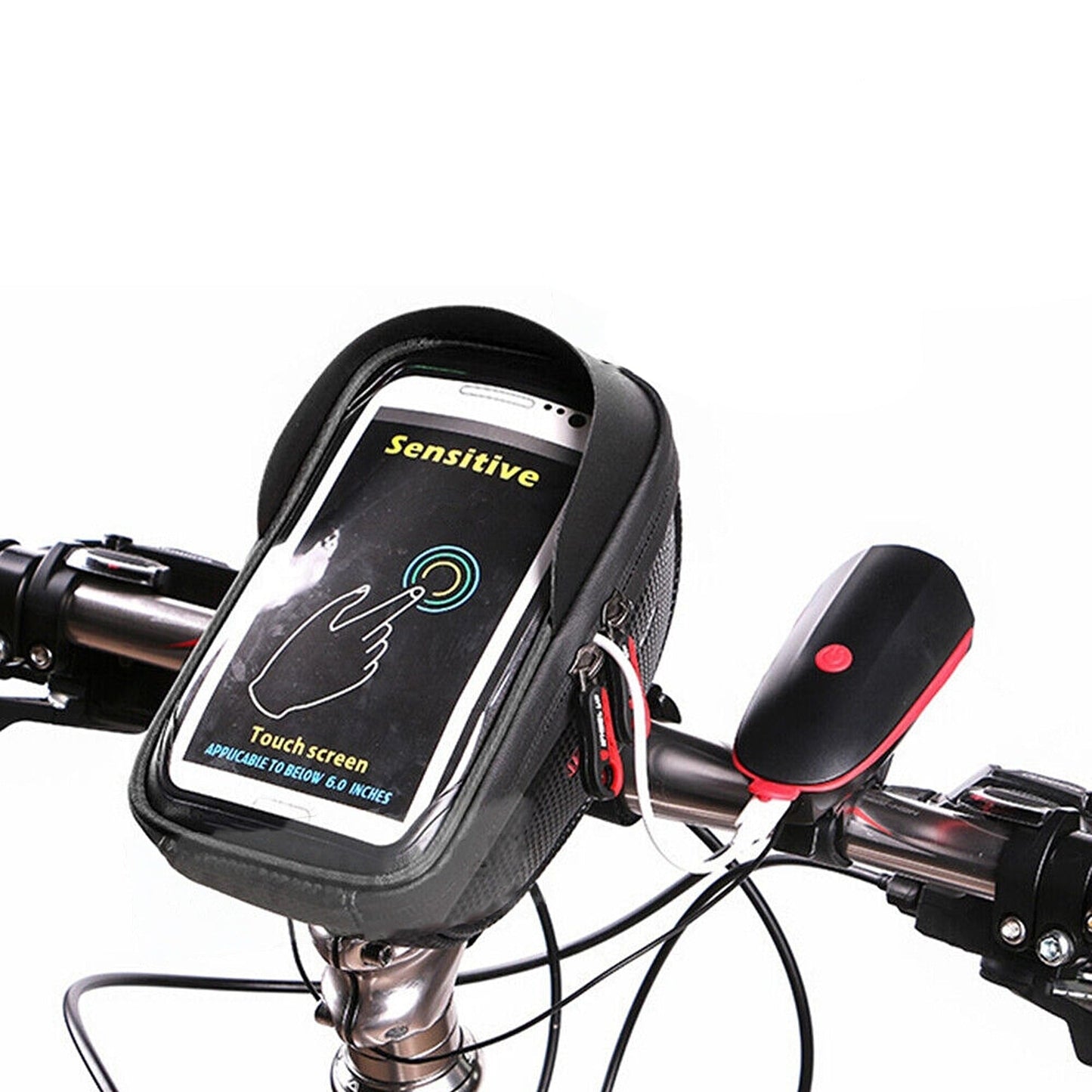 Bicycle Bike Mobile Phone Front Frame Pannier Pouch Tube Bag Accessories