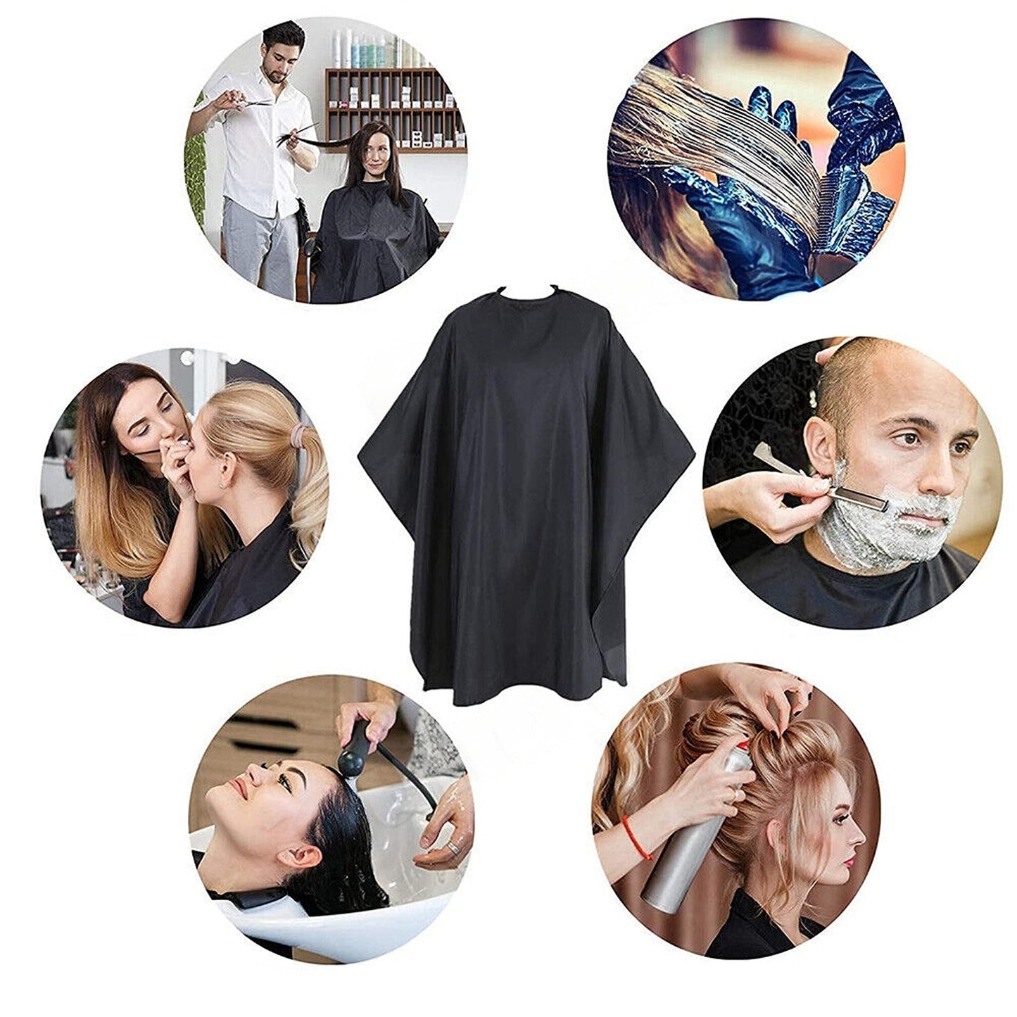 Haircut Cape for Salon Use Large Barber Hairdressing Apron