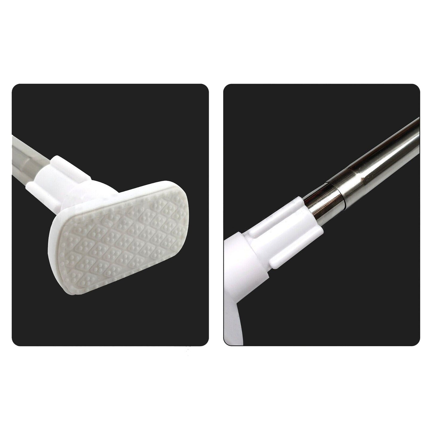 Extendable Shower Wind Adjustable Curtain Tension Rod for Closet Pole