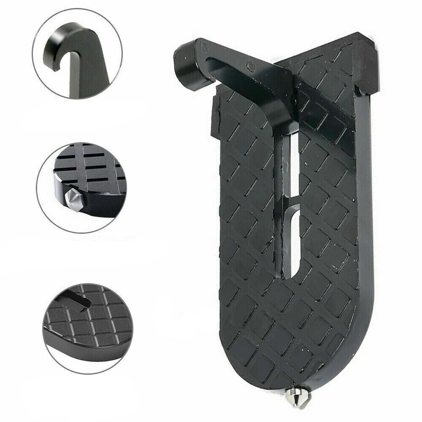2pcs Portable Foldable Anti-Scratch Pads Car Door Pedal Safety Step