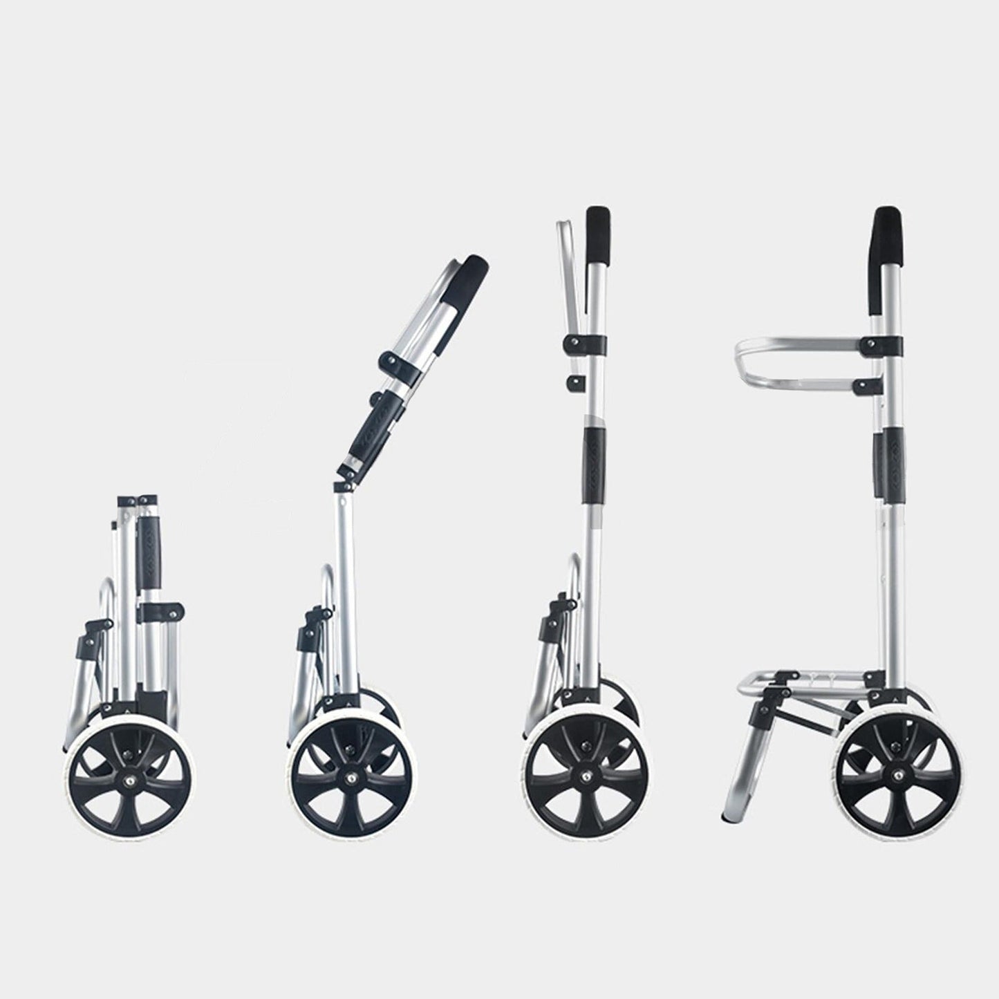 Lightweight Foldable Grocery Market Cart Luggage Basket with Wheels