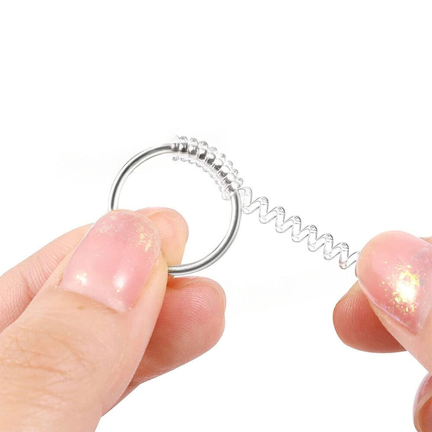 24pcs Jewellery Ring Size Adjuster Invisible Spiral Reducer