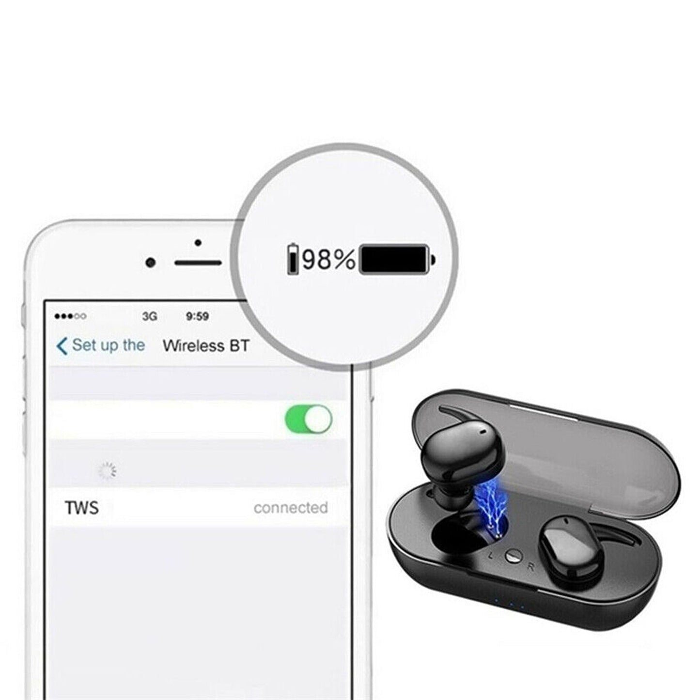 Wireless Bluetooth Sports Earphones Earbuds for iOS Android