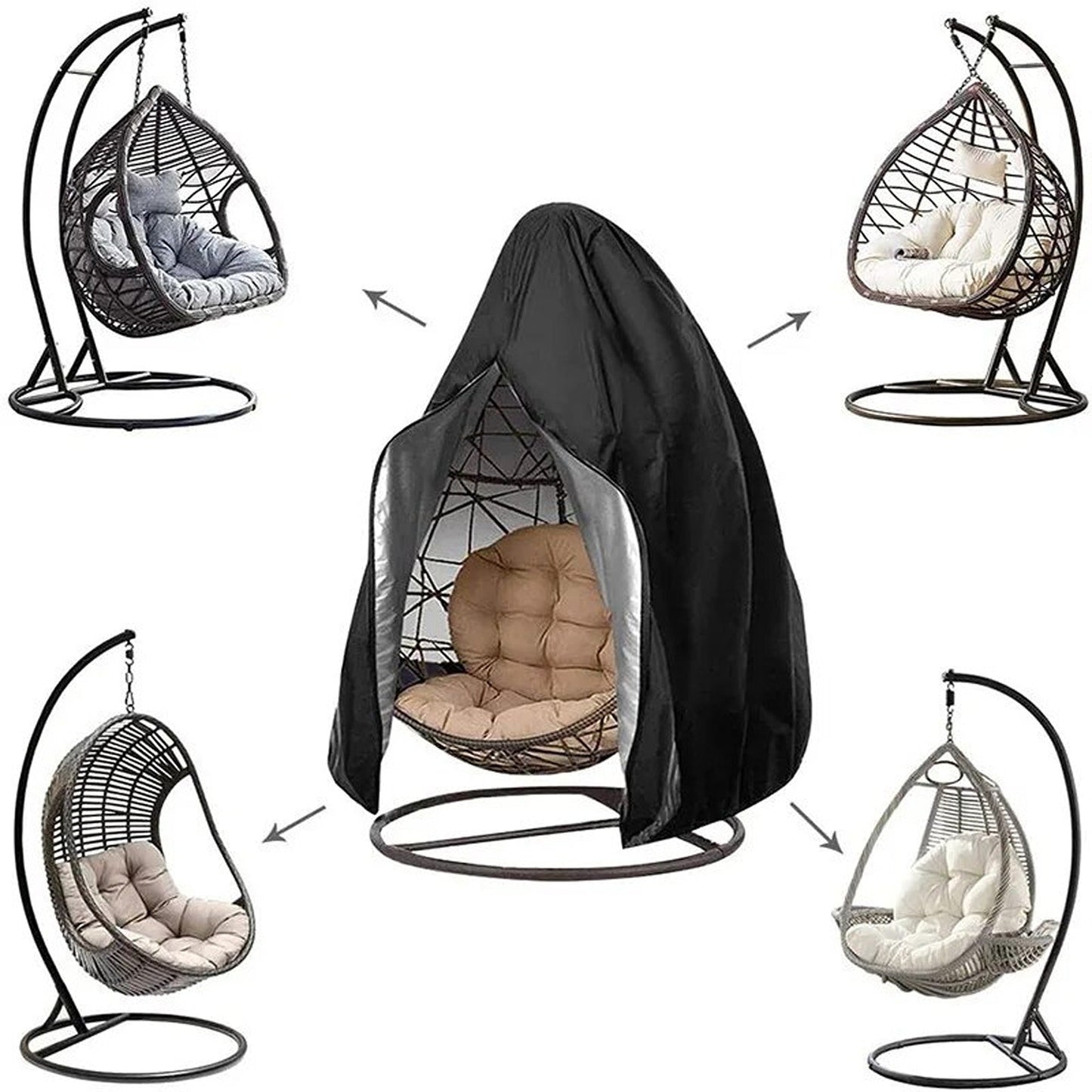 Waterproof Swing Egg Chair Cover for Outdoor Garden Furniture