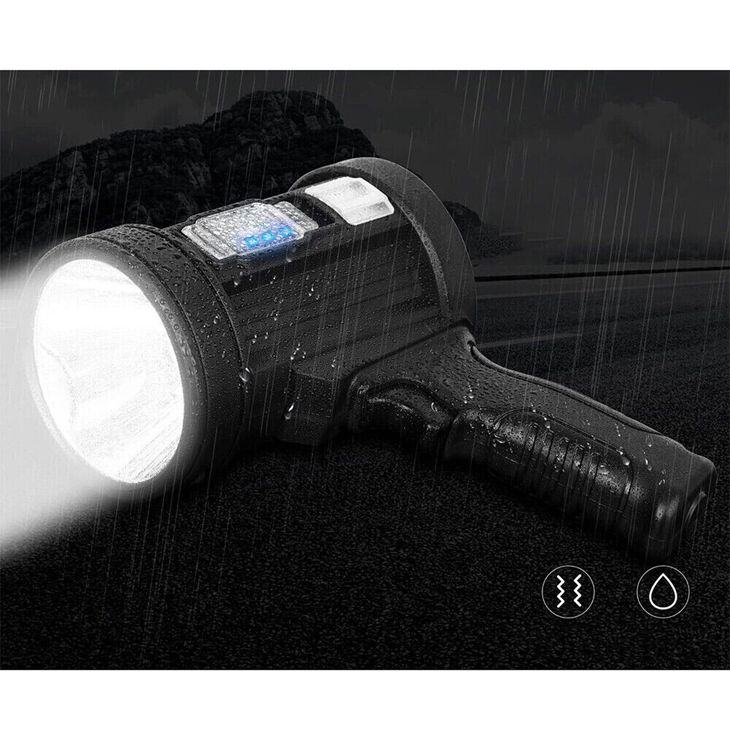 Rechargeable LED WorkLight and Searchlight with USB Functionality