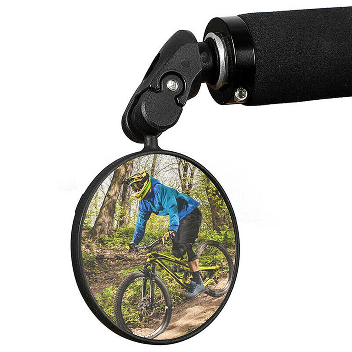 Mountain Bike Rearview Mirror Convex Handlebar Safety Mirror