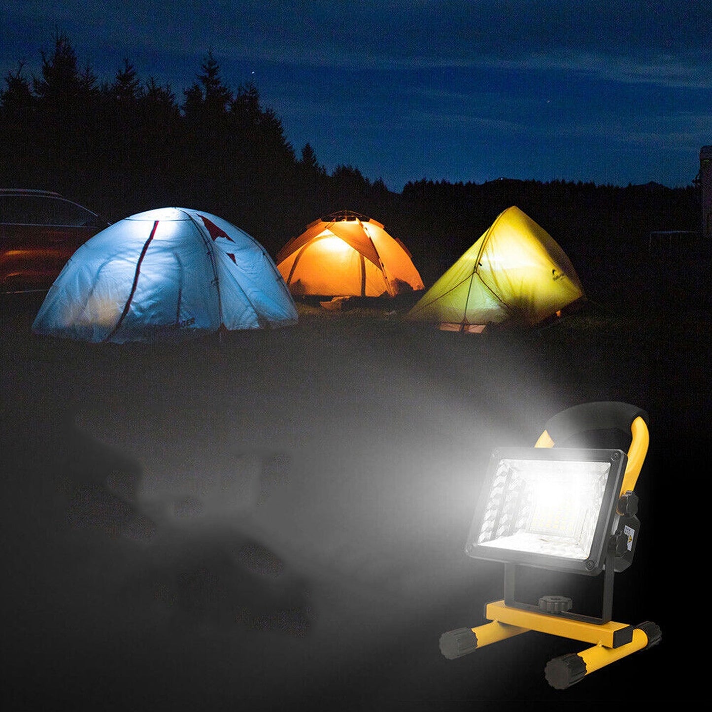 Rechargeable LED Work Torch Portable Outdoor Camping Light
