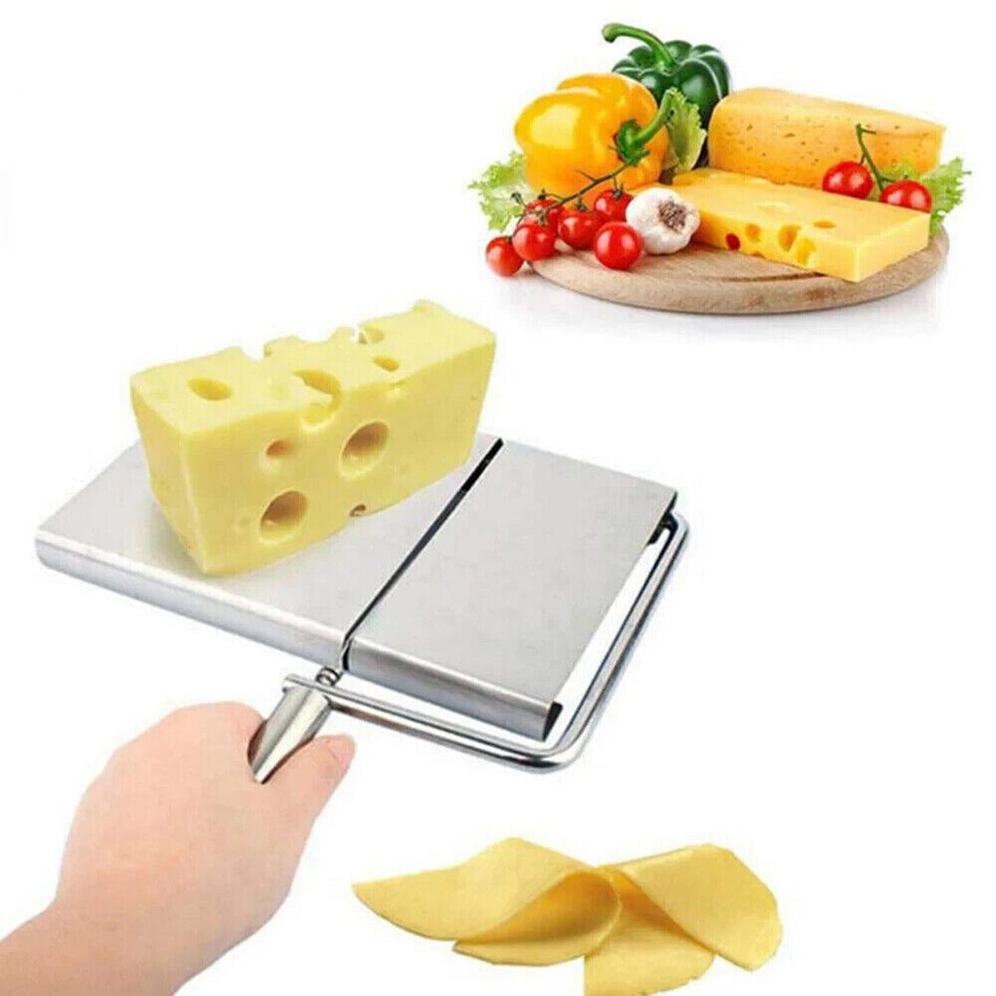 Stainless Steel Cheese Slicer with Wire Cutter Cake and Butter Tools
