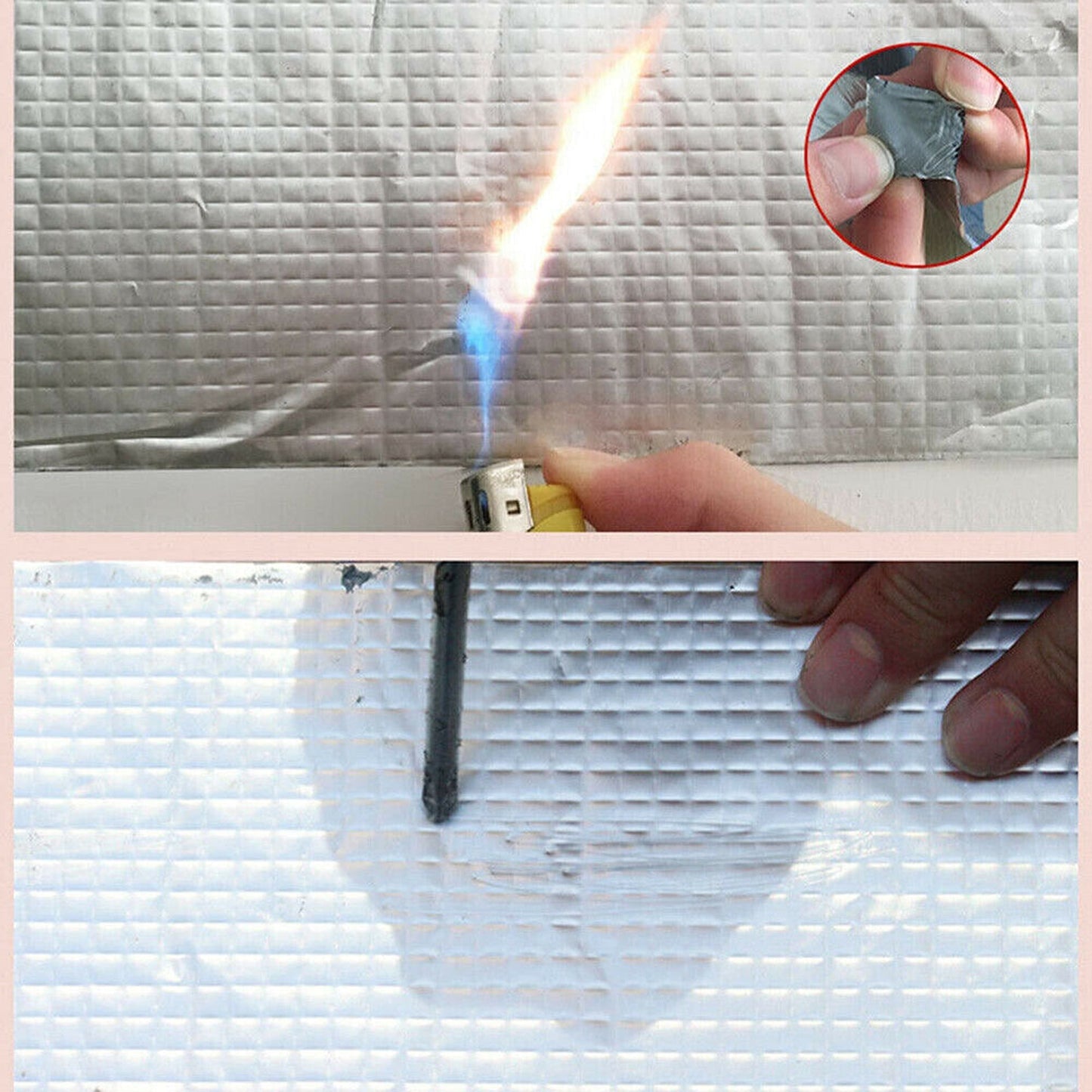 Strong Adhesive Aluminium Foil Tape Waterproof Sealing for Duct Repairs
