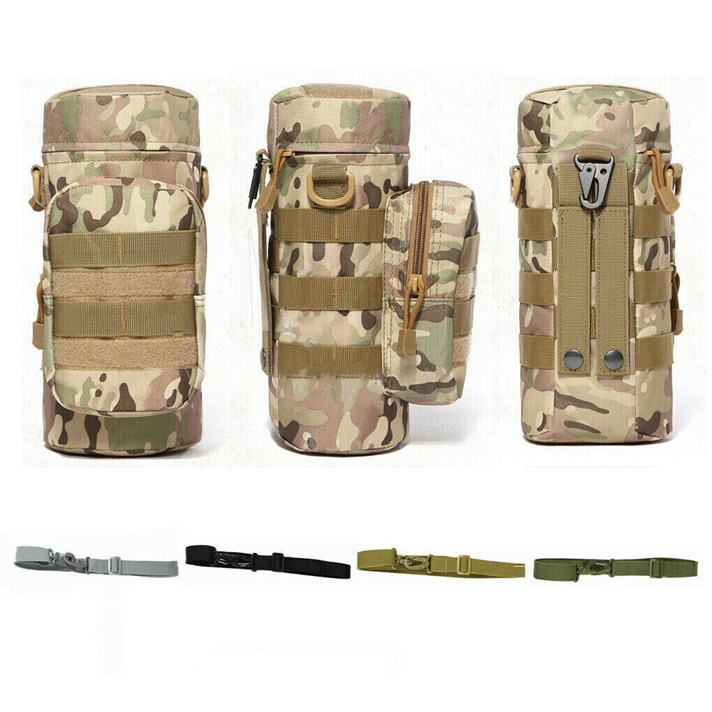 Adjustable Water Bottle Carrier Pouch Tactical Molle Kettle Bag