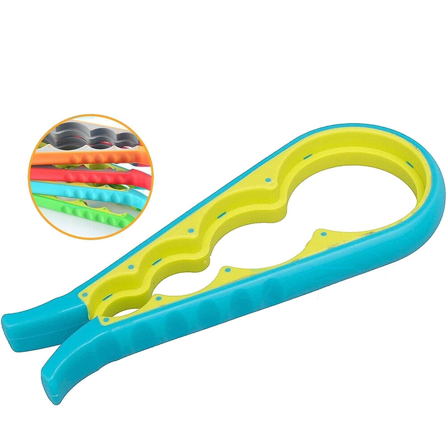 4-in-1 Multi-Purpose Rubber Jar Lid Opener for Arthritis Bottle Can Twister
