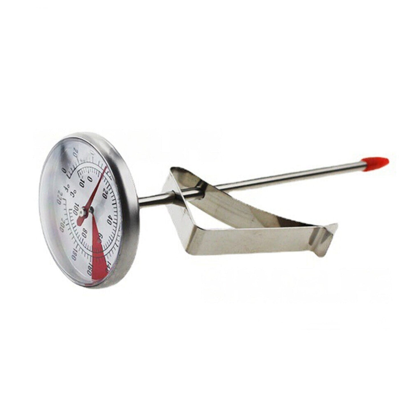 Stainless Steel Pan Clip Coffee Milk Thermometer for Temperature Monitoring