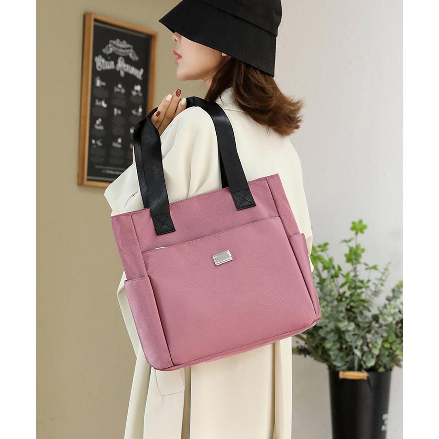 Large Capacity Waterproof Travel Tote Bag Women Lightweight Handbag Shoulder