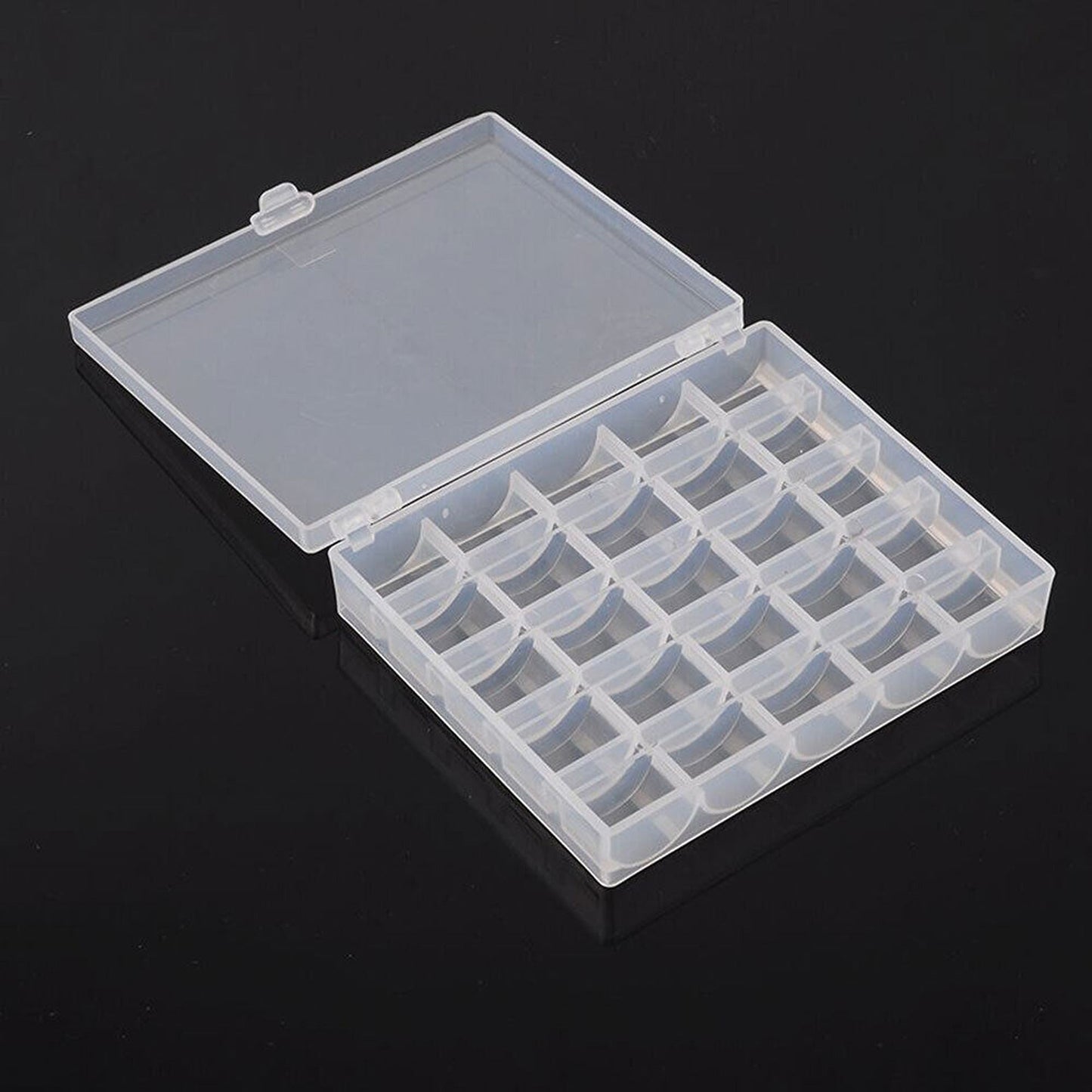 Clear Bobbin Storage Box for Sewing Machine Bobbins