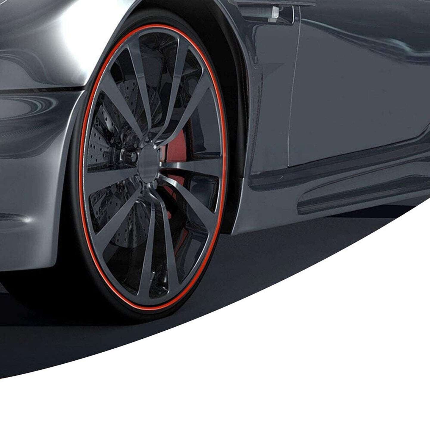 Decorative Wheel Rim Protector for Cars 8m Rubber Moulding