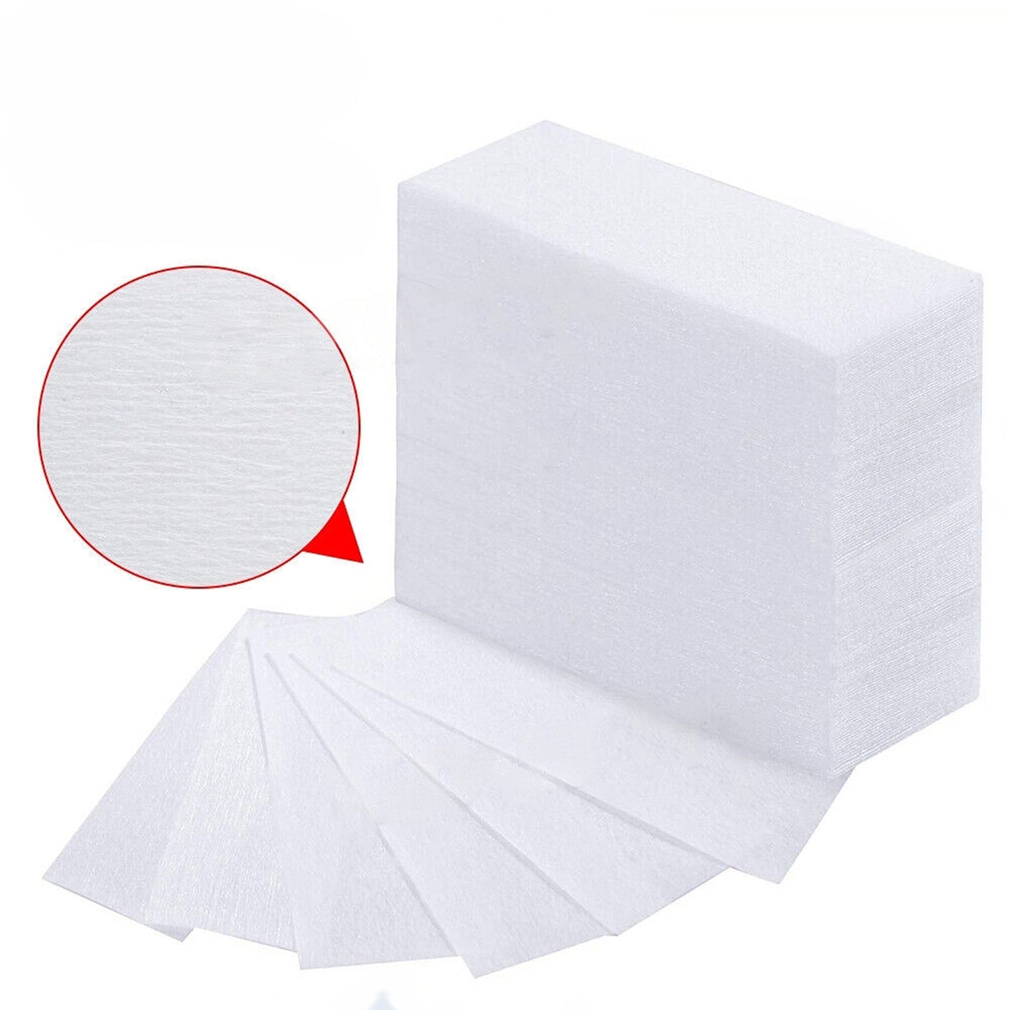 Non Woven Disposable Waxing Strips Precut Wax Papers 70GSM