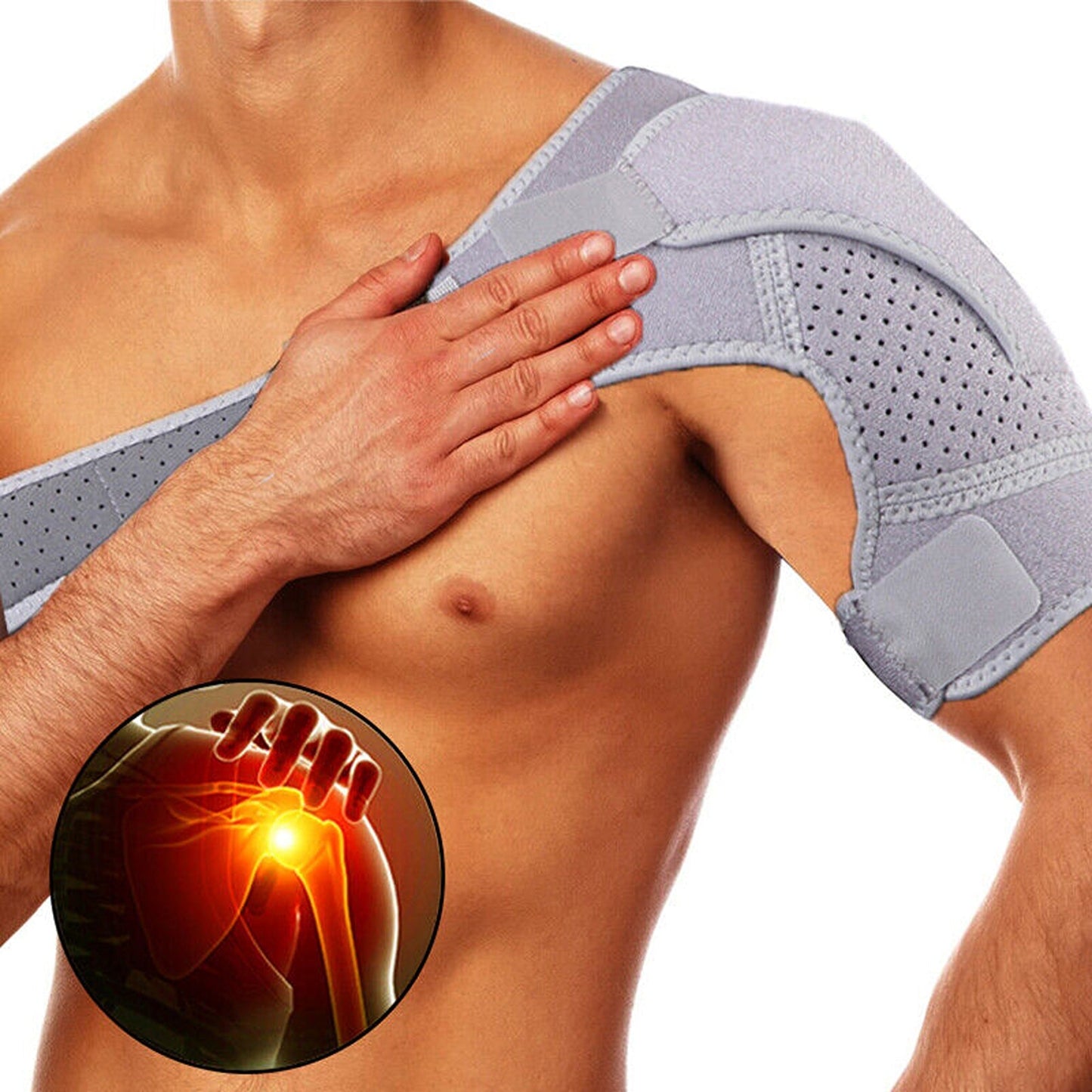 Unisex Shoulder Therapy Support Rotator Cuff Brace Belt Sleeve