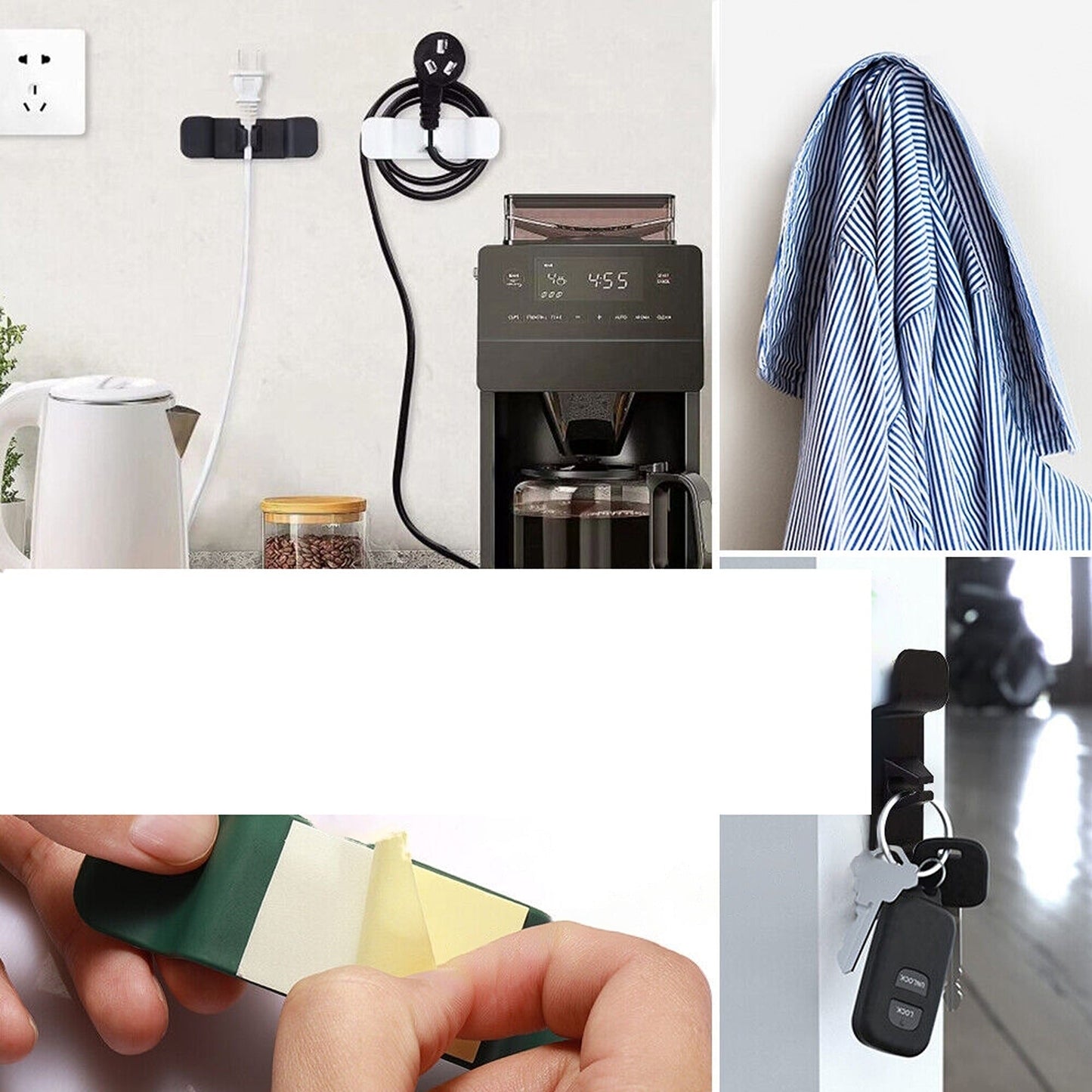 12pcs Cable Organizer Winder Wire Cord Holder for Kitchen Appliances and Computers