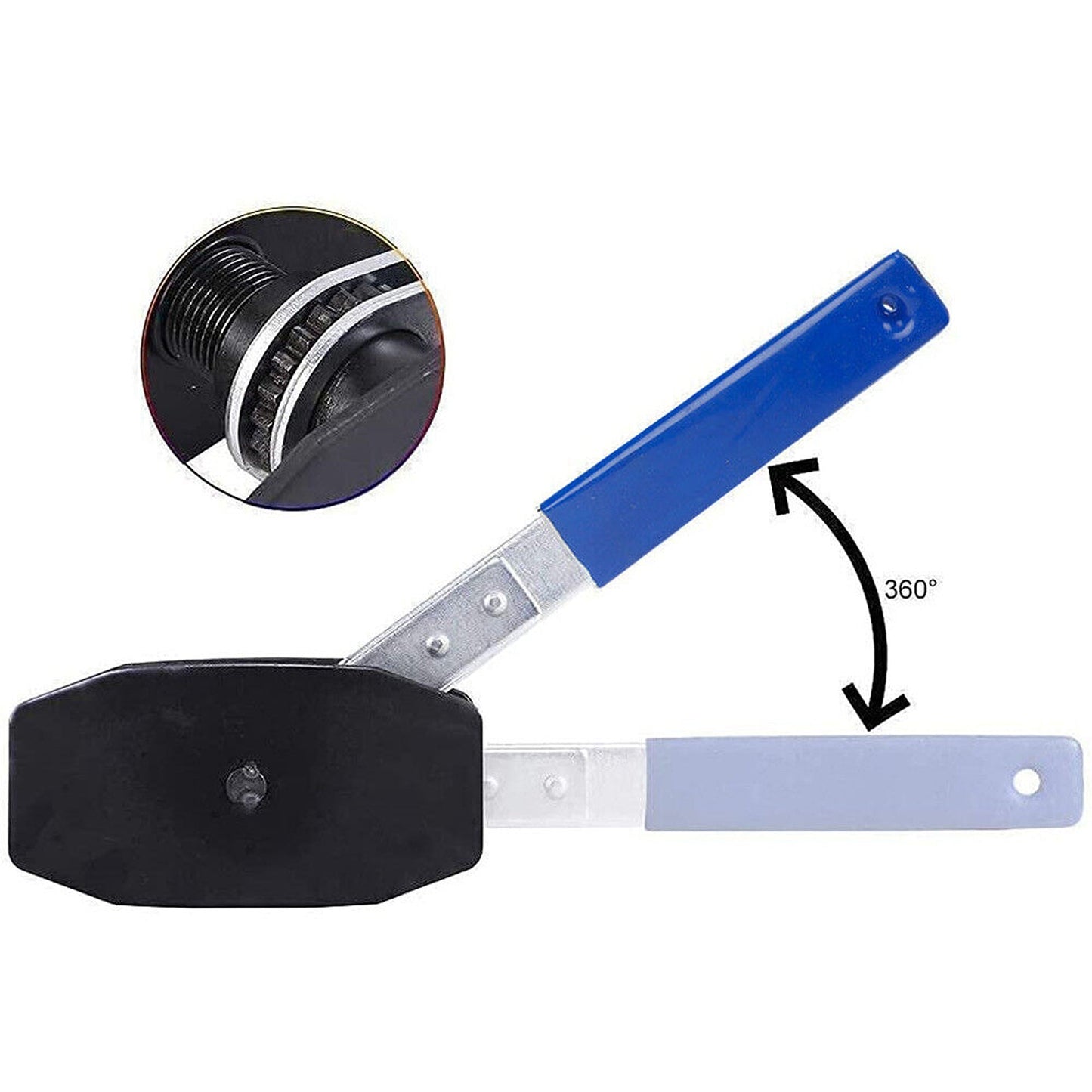 Disc Brake Caliper Piston Compressor Tool with Ratchet Wrench for Pad Installation