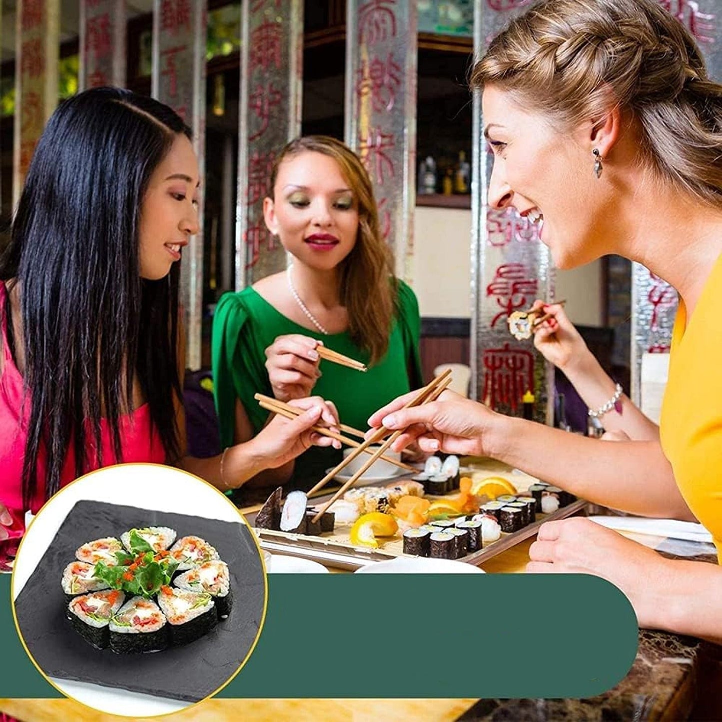 DIY Sushi Making Kit with Rice Roller Mold for Beginners Kitchen Set