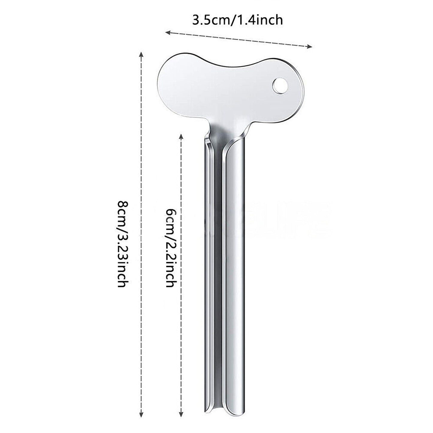 4pcs Toothpaste Tube Squeezer Stainless Steel Key Dispenser