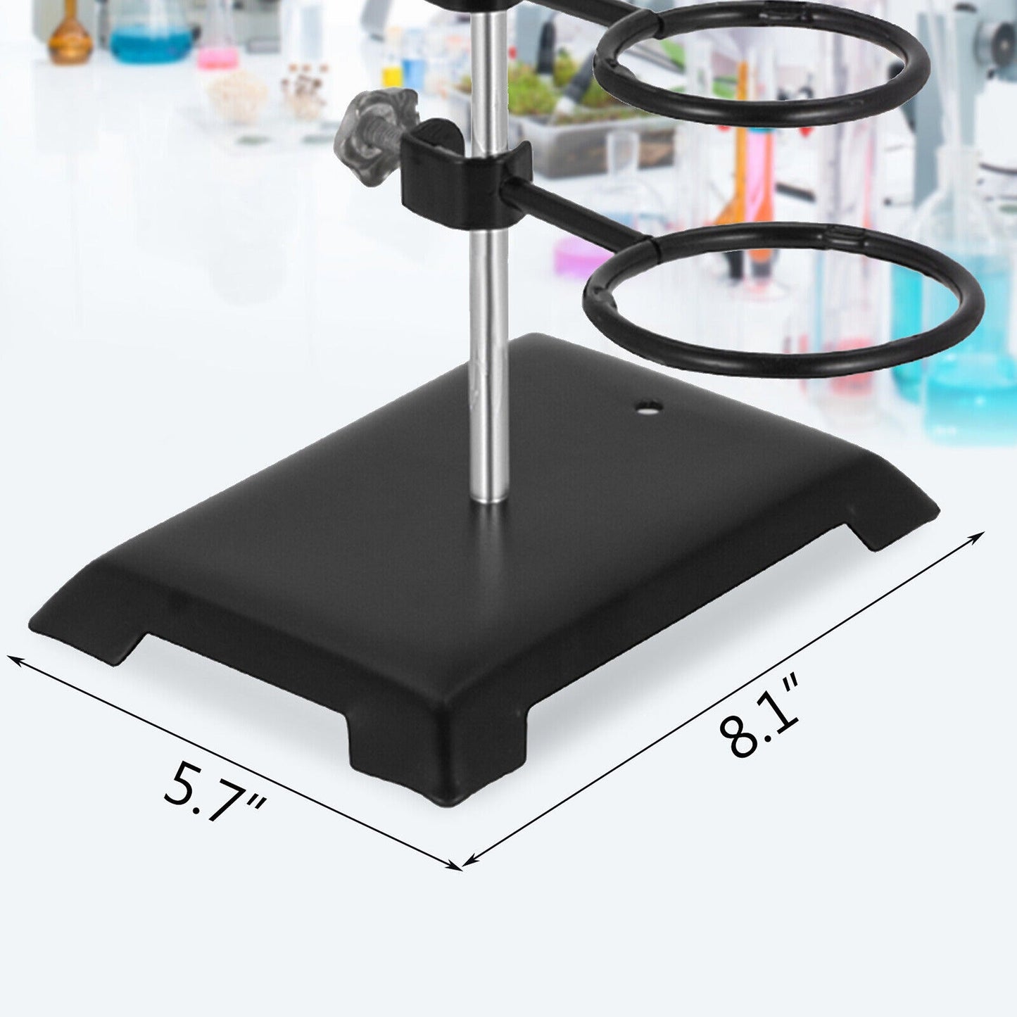 Iron Stand Support Pole for Laboratory Chemistry Flask Condenser 600mm