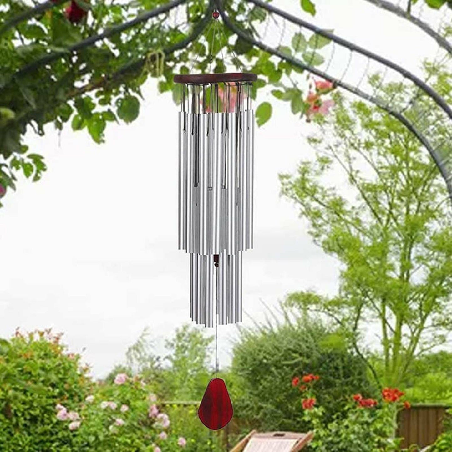 Deep Tone Wind Chime for Outdoor Garden Decor Large Chapel Bell Style